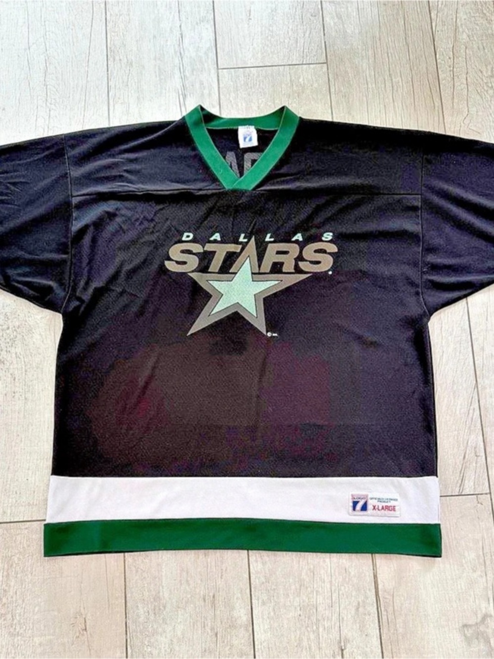 Vintage 90s Dallas Stars Mike Modano #9 Logo 7 NHL Hockey Jersey XL